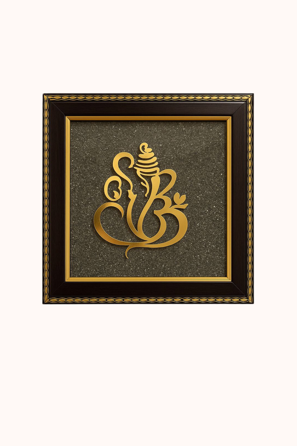Ganesh ji on Raw Pyrite Plate